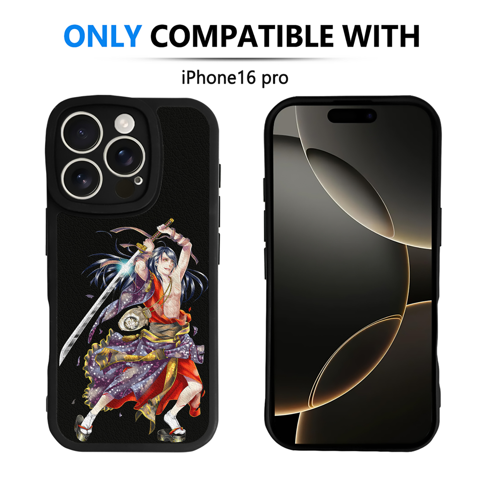 （画像用） 刀剣乱舞 Touken Ranbu 【iPhone 16シリーズ対応】シリコンスマホケース（レザー調） 材質：シリコン